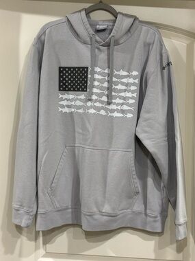 Columbia Light Gray Pull-On Hoodie